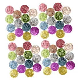 Toyvian 100Pcs Jetons Porte-Bonheur Colorés Jetons Au Trésor pour Les Enfants Comportement Vieux Accessoires De Carnaval Défi