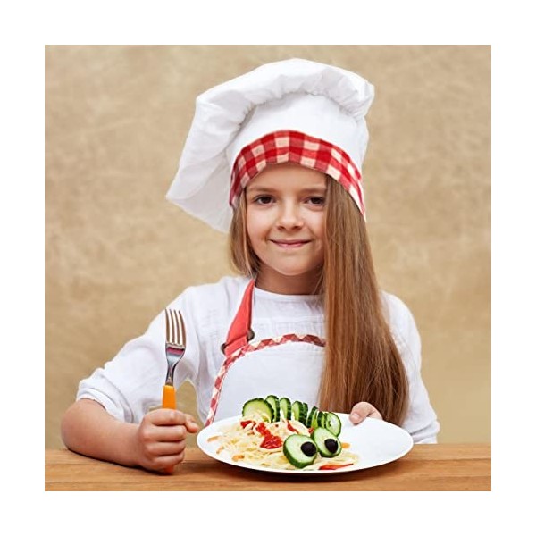NGUMMS Cuisine pour Enfants - Kit Cuisine et pâtisserie pour Enfants | Tablier, Chapeau Chef, mitaine, Tapis Isolant et cuill