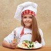 NGUMMS Cuisine pour Enfants - Kit Cuisine et pâtisserie pour Enfants | Tablier, Chapeau Chef, mitaine, Tapis Isolant et cuill