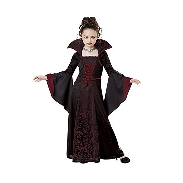 Costume de sorcière pour fille avec lumières - Costume de sorcière pour enfant - Costume de magicien - 5 pièces - Costume dH