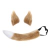 F Fityle Kit daccessoires de Cosplay de Queue doreilles de Renard, Oreilles de Pince à Cheveux, Costumes de Renard en Imita