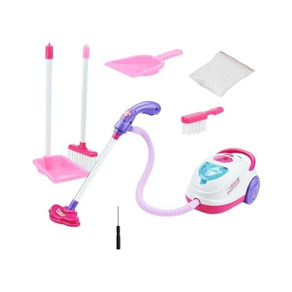 Oshhni Ensemble de jouets de nettoyage pour tout-petits, jeu de simulation, jouets dentretien ménager, appareils ménagers, p