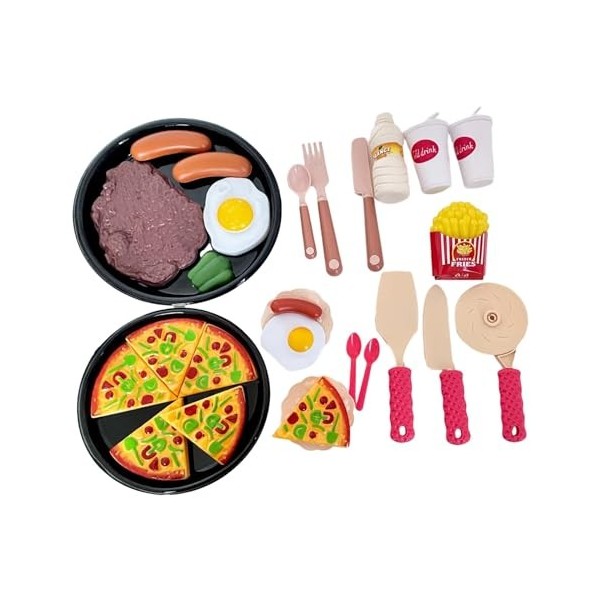 Amagogo Ensemble de Jeu de Cuisine, Accessoires de Cuisine, Jouet de Simulation éducatif, Ensemble de Jeu de Cuisine, Jouets 