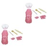 Toyvian Tenues Pour Enfants Chapeau De Chef Pour Tout-Petits Jouets Éducatifs Pour Tout-Petits Ensemble De Tablier Pour Tout-