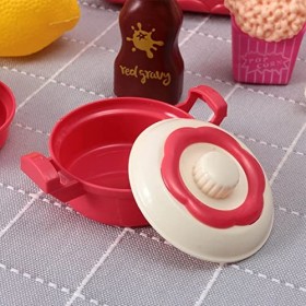 Keenso Ensemble de Jeu de Cuisine pour Enfants, Ensemble de Jeu de Cuisine pour Enfants Imitation Cuisinière Four à Micro-Ond