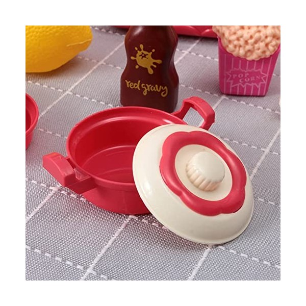 Keenso Ensemble de Jeu de Cuisine pour Enfants, Ensemble de Jeu de Cuisine pour Enfants Imitation Cuisinière Four à Micro-Ond