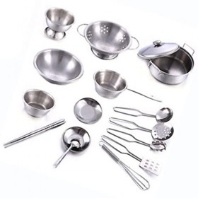 Deosdum Lot de 16 Accessoires de Cuisine pour Enfants