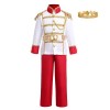 OBEEII Déguisement Prince Charmant Enfant, Prince Charmant Cendrillon Costume pour Garçons Jeu de rôle Cosplay Carnaval Hallo