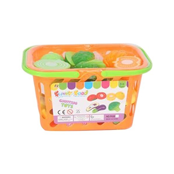 Jouets alimentaires pour enfants - Ensemble de cuisine - Accessoires de jeu - Jouets à peler - Fruits et légumes - Cadeau de
