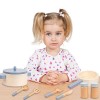 Cuisine pour, Ensemble dCuisine pour, Ensemble Jeu en Bois 10 pièces Jouets Cuisine pour Filles garçons, Jouet éducatif Cuis