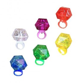 Toyvian 12 Pièces Bague En Diamant Lumineux Bagues Pour Enfants Jouets Pour Enfants Ensemble De Jeu Kidcraft Anneaux Lumineux