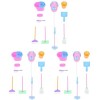 TOYANDONA 36Pcs Modèle de Cuisine Drôle Jouet Poubelle pour Nettoyer Brosse Jouets Imités Assortis Balai Vadrouille Enfant As