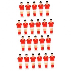 CLISPEED Jeu De Jeu De Joueur De Machine De Football De 22 Pièces Ensemble De Nourriture De Jeu en Bois Costume denfant Homm