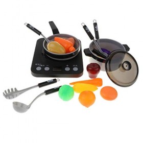 Backbayia Batterie de Cuisine Eux de Simulation Jouets pour Enfant Jeu de Rôle