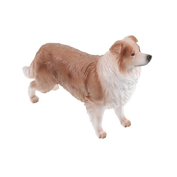 Toyvian Jouet Modèle Border Collie Chiot Réaliste Modèles danimaux Mignons Figures Animales Éducatives Ensemble De Jeu pour