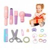 Teeltiao Jouet de Simulation de Salon de Coiffure | Jouets de Jeu de Simulation de Coiffure pour Petites Filles | Jouets de p