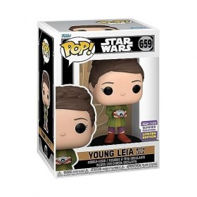Funko Pop! Star Wars : Princesse Leia avec Lola SDCC23 , Figurine en Vinyle à Collectionner – 71741