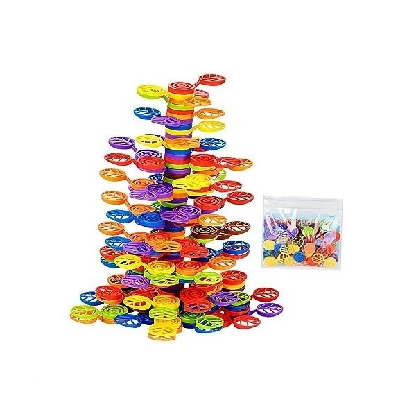 ＡＷＨＡＯ Jeux Dempilage Jouets Blocs Dempilage Darbre Activités Dapprentissage Préscolaire Bloc Déquilibre Jouets Montessor