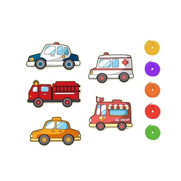 Colcolo Jeu de cartes de laçage, aide pédagogique, motricité Fine, jouets de développement, cartes à coudre pour garçons dâg