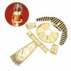 TOYANDONA 1 Jeu Bracelets De Pharaon Costumes De Roi Déguisement De Cosplay Égyptien Ceinture Égyptienne Ceinture De Pharaon 