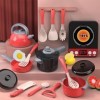 AQXONG Accessoire Cuisine Enfant, Jouet de Jeu de Rôle de Chef pour Enfants, Pots et Casseroles Jouet, Jeu de Rôle de Chef Ad