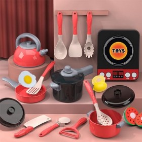 AQXONG Accessoire Cuisine Enfant, Jouet de Jeu de Rôle de Chef pour Enfants, Pots et Casseroles Jouet, Jeu de Rôle de Chef Ad
