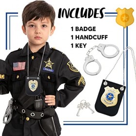 Spooktacular Creations Police Toy Play Set Pretend pour School Dress up Classe de Simulation, Jeux de rôle Detective Accessoi