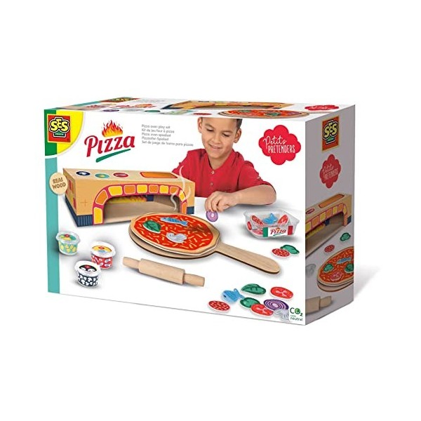 SES Creative- Kit de Jeu Four à Pizza, 18016, Medium