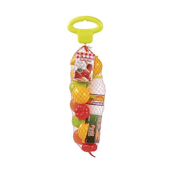 Jouets Ecoiffier – 951 - Filet primeur 100 % Chef – Imitations daliments pour les enfants – 16 pièces – Dès 18 mois – Fabriq