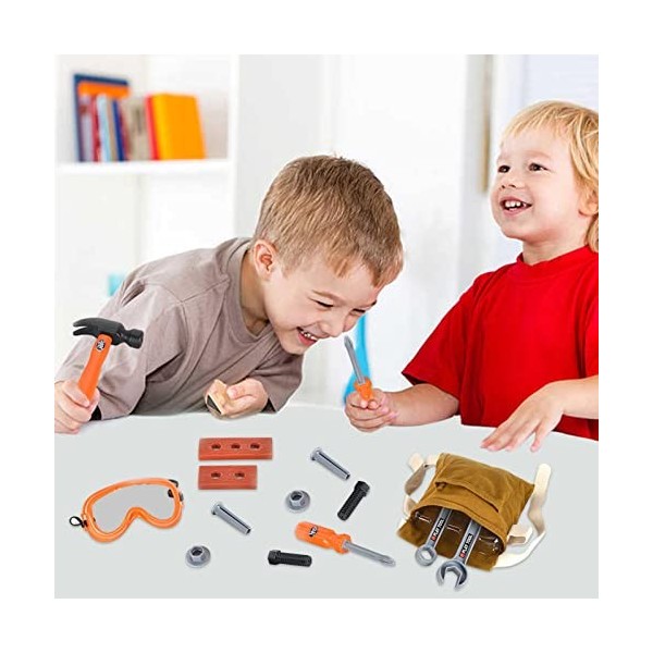 Magent Jeu Outils Bricolage Enfants Jouet Simulation Réparation Jeu dimitation Jouet Educatif