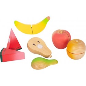 Small Foot Set de Fruits à découper Fresh en Bois, Accessoires de Cuisine et de Magasin, Jeux de rôle dès 3 Ans, 12330 Jouets
