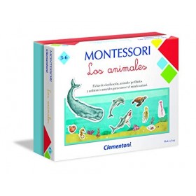 Clementoni- Montessori: Los Animales Jeu éducatif, 55291, Multicolore