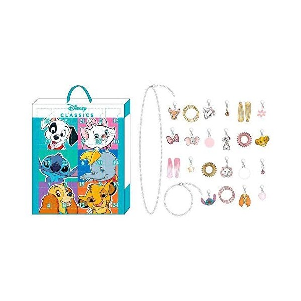 Calendrier de l’Avent Disney Multicomposition 25 x 30 x 2,4 cm 24 pcs 