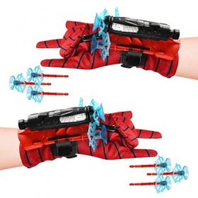 Lanceur de héros, Gant de Lanceur, 2 jouets lanceurs, Jouet de Poignet, Poignet lanceur de toile, Jouets éducatifs drôles pou