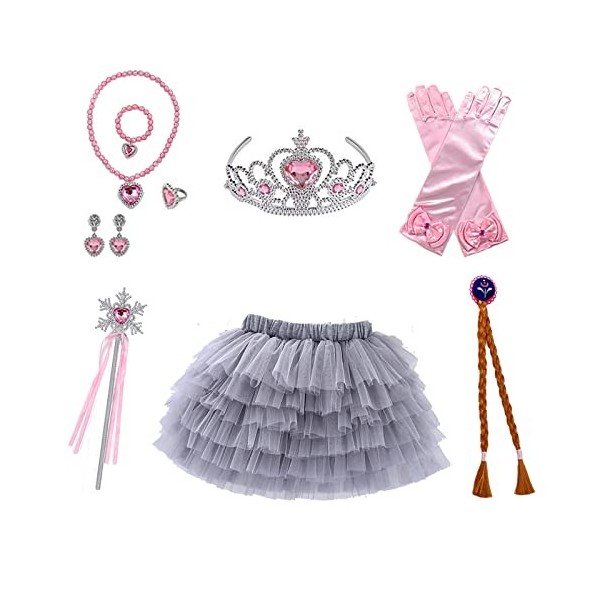 Qingzhuan Princesse Dress up Set, Costume Princesse fille Costume Petite fille Cosplay jeu set