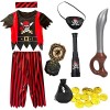 Ansamy Costume de pirate pour enfant - Cosply - Accessoire de pirate - Accessoires de jeu pour carnaval, Halloween S 
