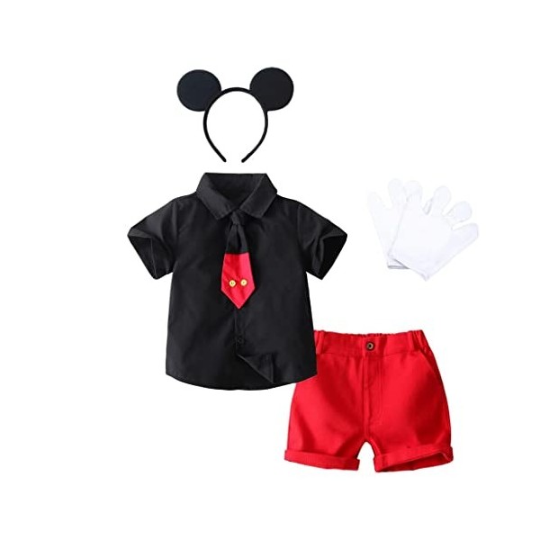 DEGUISEMENT GARCON SOURIS MICKEY TAILLE 3-4 ANS