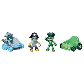Hasbro- Figurines PJ Masks Pilotes au Combat 5 Modes. sdos, F4586, Multicolore