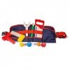 Bigjigs Toys Red Carpenters Tool Belt with Wooden Tools