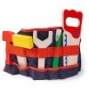 Bigjigs Toys Red Carpenters Tool Belt with Wooden Tools