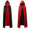 maxToonrain Cape réversible noire et jaune pour adultes et enfants, pour Pâques, Halloween, Noël, déguisement, vampire, sorci