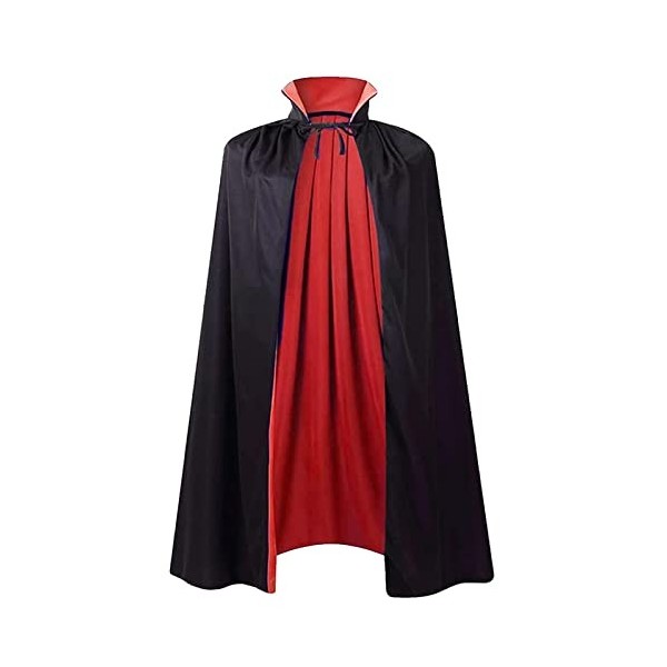 maxToonrain Cape réversible noire et jaune pour adultes et enfants, pour Pâques, Halloween, Noël, déguisement, vampire, sorci