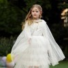 IBTOM CASTLE Cape Déguisement Enfant Fille Princesse,Tulle Dress Up Parti Noël Carnaval Halloween Cosplay Fête Anniversaire C