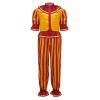 TTAO Enfant Costume Clown Halloween Haut Boutons Pantalon Rayures Déguisement Cirque Cosplay Jeu de Rôle Carnaval 5-16 Ans Ja