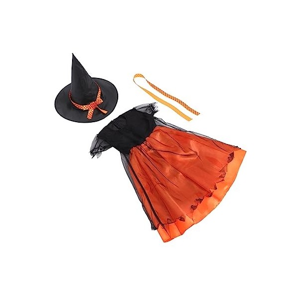 ABOOFAN 1 Set Halloween Costumes Sorcière Costume Formelle Robe Costumes Bébé Fille Halloween Jupe Halloween Sorcière Filles 