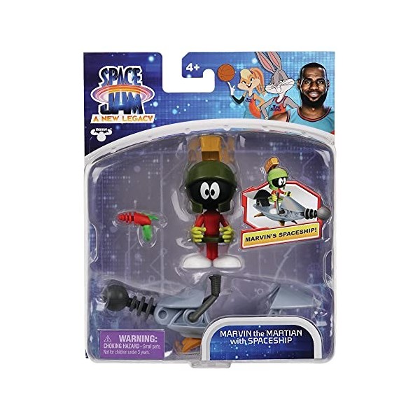 Space Jam New Legends Marvin PCE05510 Figurine avec Accessoires pour Enfants à partir de 4 Ans