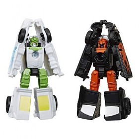 Transformers Toys Generations War for Cybertron : Earthrise Micromaster WFC-E3 Hot Rod Patrol Lot de 2 – Enfants à partir de 