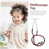 ibasenice 2 Pièces Accessoires De Robe Stéthoscope pour Bébé Jouets pour Enfants Soins Infirmiers Jeu De Simulation Stéthosco