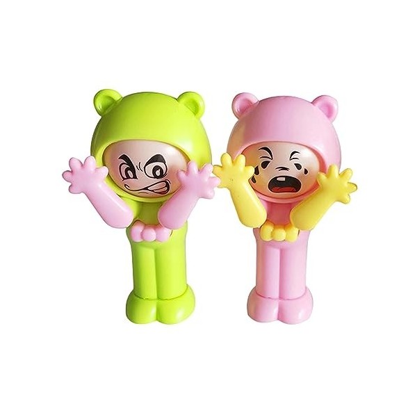 Amagogo Dessin animé visage changeant deviner jeu de doigt, jeu de fête portable jouets interactifs pour filles adultes fête 