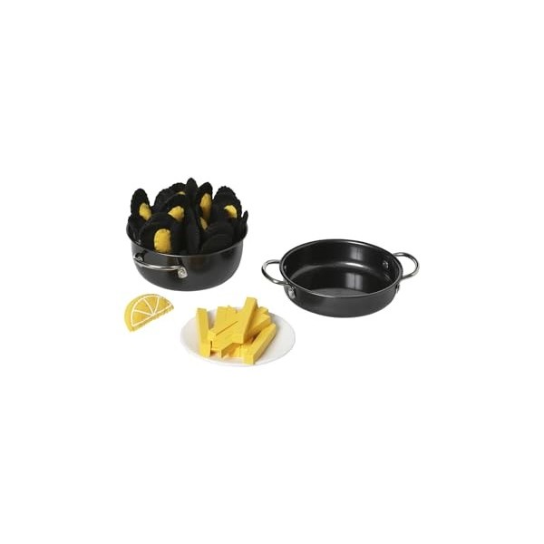 VERTBAUDET Moules Frites en Bois FSC® Noir TU